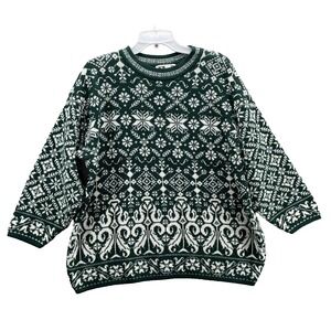 Vintage Venezia Sweater Women 18/20 Holiday Nordic Winter Christmas Office Party